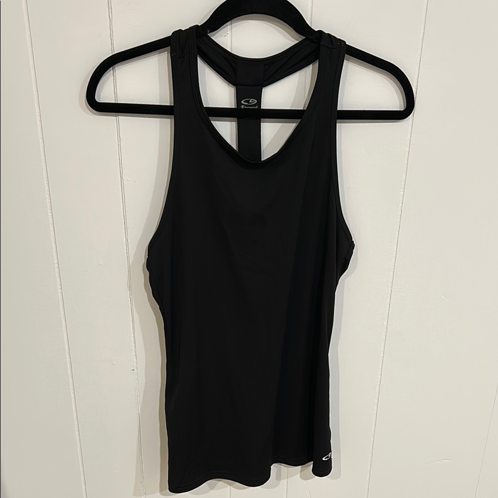 CHAMPION Black Athletic T Back Tank Top S
